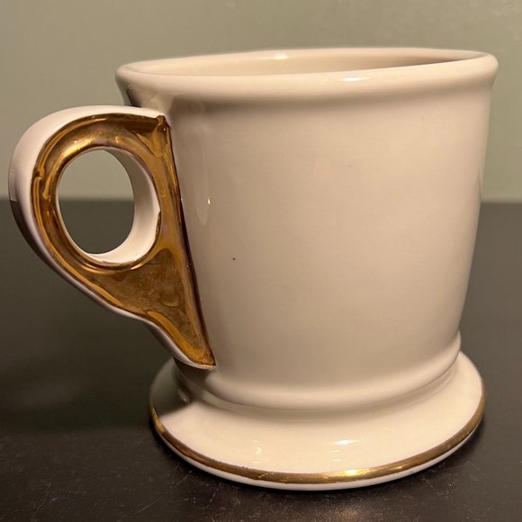 Anthropologie Monogram Initial Letter "E”  Shaving Style Cup Mug - Picture 2 of 5